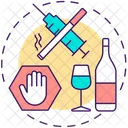 No bad habits  Icon