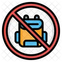 No Bag Luggage Signaling Icon