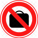 No Bag No Handbag Block Handbag Icon