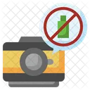 No Battery Carging Battery Level Icon