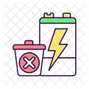 No Battery Disposal Icon