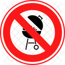 No Bbq Restricted Prohibited Icon