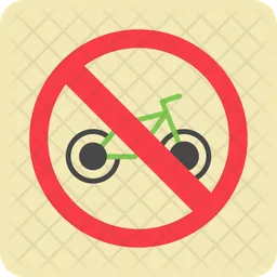 No bicycle  Icon