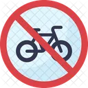 No Bicycles No Bikes No Cycling Icon