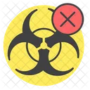 No Biohazard Sign Radioactive Icon