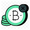 No Bitcoin No Cryptocurrency Crypto Icon