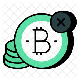 No Bitcoin  Icon