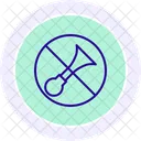 No Blow Horn Color Circle Icon Icon