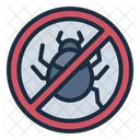 No Bug Insect Free Pest Control Icon