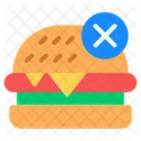 No Junk Food No Burger No Fast Food Icon