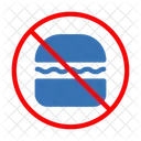 Fastfood Burger Banned Icon