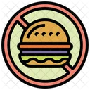 No Burger No Junk Food No Fast Food Icon