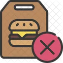 No Burger No Junk Food No Fast Food Icon