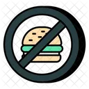 No Burger No Fast Food Junk Food Icon
