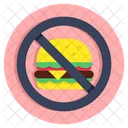 No Burger Burger Banned Forbidden Burger Icon