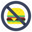 No Burger Burger Banned Forbidden Burger Icon