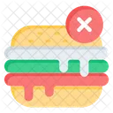 No Burger No Junk Food Icon