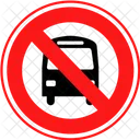 No Bus Prohibition Ban Icon