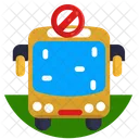 No Bus Travel Icon