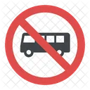 No Bus Sign Icon