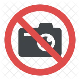 No Camera Sign  Icon