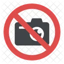 No Camera Sign Icon