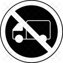 No Camiones Senales De Prohibido El Paso De Camiones Icono