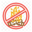 No Campfires Emergency Icon
