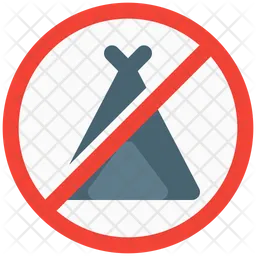 No Camping  Icon