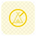 No Camping  Icon