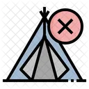 No Camping Forbidden Restriction Icon