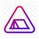 No Camping Tent Outdoor Icon