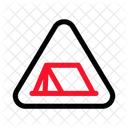 No Camping Tent Outdoor Icon