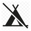 No Camping Camp Tent Icon