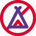 No Camping  Icon