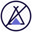 No Camping  Icon