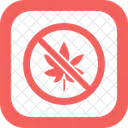No Cannabis Cannabis Sign Icon