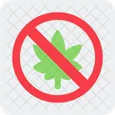 No Cannabis Cannabis Sign Icon
