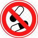 No Capsules Medicine Tablet Icon