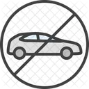No Car Automobile Icon