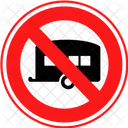 No Caravan Transportation Logistic Icon