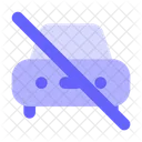 No Caravoid Travelling No Vehicle Block Car Icon
