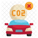No Carbon Car Icon