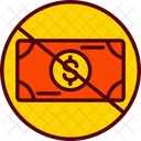 No Cash Cash Currency Icon