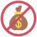 No Cash Bag  Icon