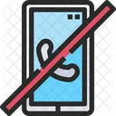 No Cell Phone Switch Off Phone Torn Off Mobile Icon