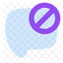 No Chat Blocked Chat Icon