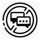 No Chat Talk Banned Icon