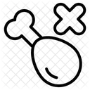 No Chicken Chicken Food Icon