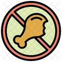 No Chicken No Nonveg Chicken Not Allowed Icon